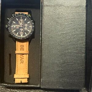 Benyar Black and Tan Watch